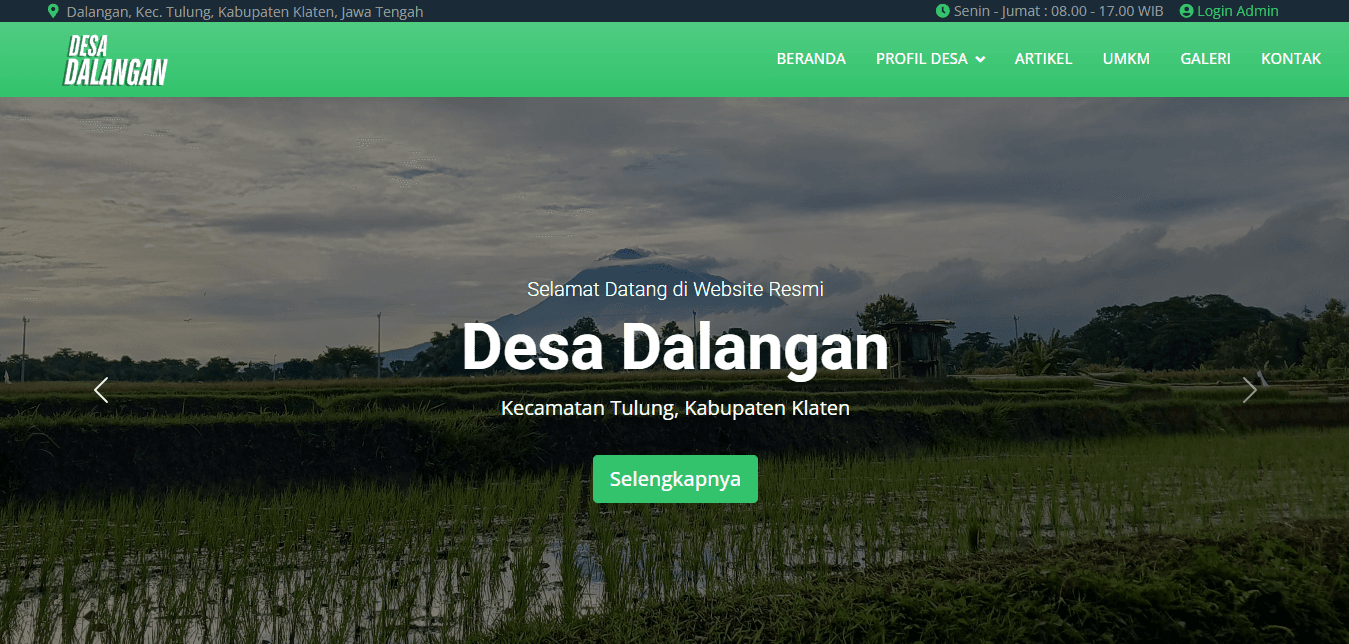 Dalangan Village Website