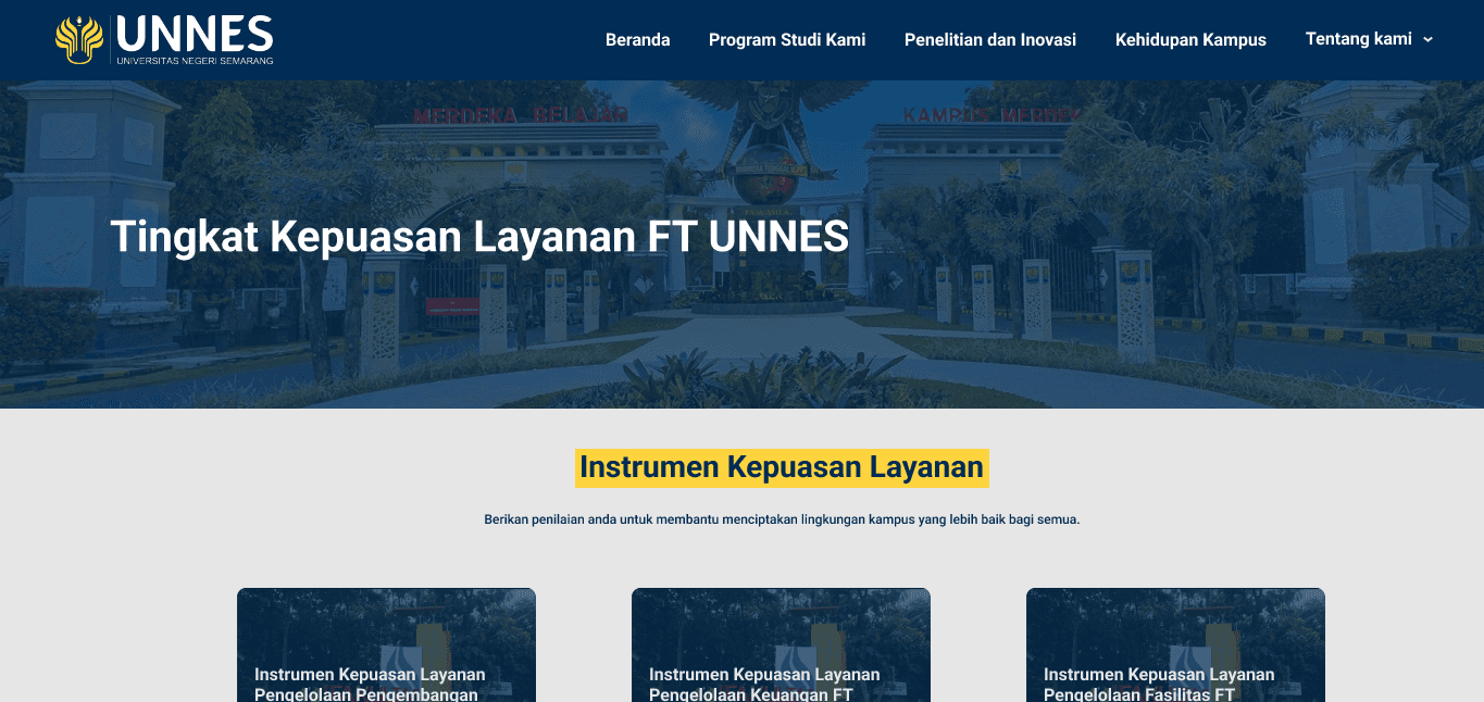 FT UNNES Rating Page System